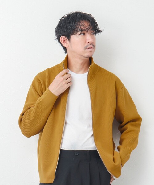 NOLLEY’S（ノーリーズ）の「【WORK ABOUT】ウォッシャブル ドライバーズニット（ニット/セーター・メンズ・イエロー/ブルー系その他/ネイビー・S/M/L）」の7枚目の写真