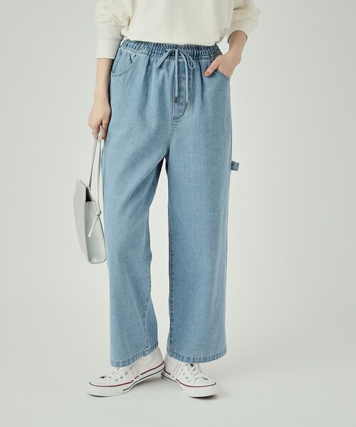 Cutie Blonde（キューティーブロンド）の「◆大人カジュアルに イージーペインターパンツ（デニムパンツ・レディース・ライトブルー/ネイビー・04/03/02/01）」の3枚目の写真
