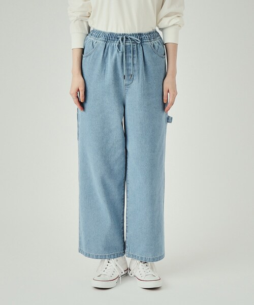 Cutie Blonde（キューティーブロンド）の「◆大人カジュアルに イージーペインターパンツ（デニムパンツ・レディース・ライトブルー/ネイビー・04/03/02/01）」の11枚目の写真