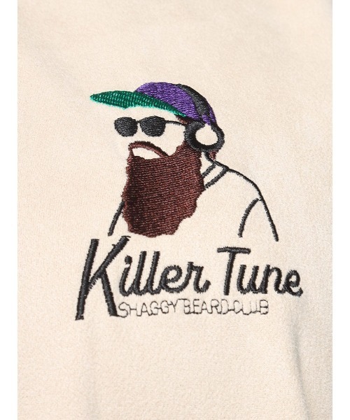 B&T CLUB(ビーティークラブ)の「ポンチスウェード ヒゲ刺繍 トレーナー(スウェット・メンズ・ブラウン/ダークグレー/アイボリー/ブルー・X1(3L~4L)/X2(4L~5L)/X3(6L~7L))」の11枚目の写真