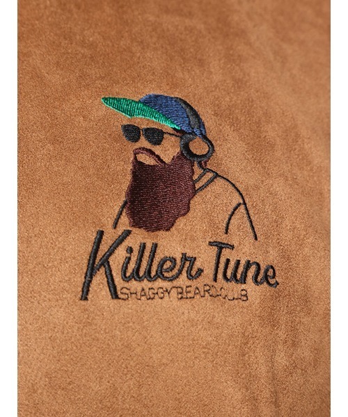 B&T CLUB(ビーティークラブ)の「ポンチスウェード ヒゲ刺繍 トレーナー(スウェット・メンズ・ブラウン/ダークグレー/アイボリー/ブルー・X1(3L~4L)/X2(4L~5L)/X3(6L~7L))」の12枚目の写真