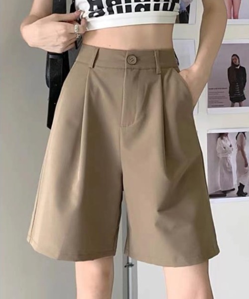 Per sist ence（パーシエンス）の「ツータックショートパンツ（その他パンツ・レディース・ピンク/ライトピンク/ブラック/ベージュ/グレー/ホワイト・LARGE/MEDIUM/X-LARGE/SMALL）」の4枚目の写真