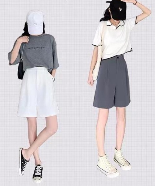 Per sist ence（パーシエンス）の「ツータックショートパンツ（その他パンツ・レディース・ピンク/ライトピンク/ブラック/ベージュ/グレー/ホワイト・LARGE/MEDIUM/X-LARGE/SMALL）」の14枚目の写真