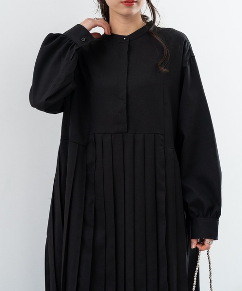 refinedworks(リファインドワークス)の「※新色追加※【refinedworks】人気の セミ オケージョン プリーツ ワンピース(ワンピース・レディース・ブラック/チャコールグレー/ネイビー・FREE)」の20枚目の写真