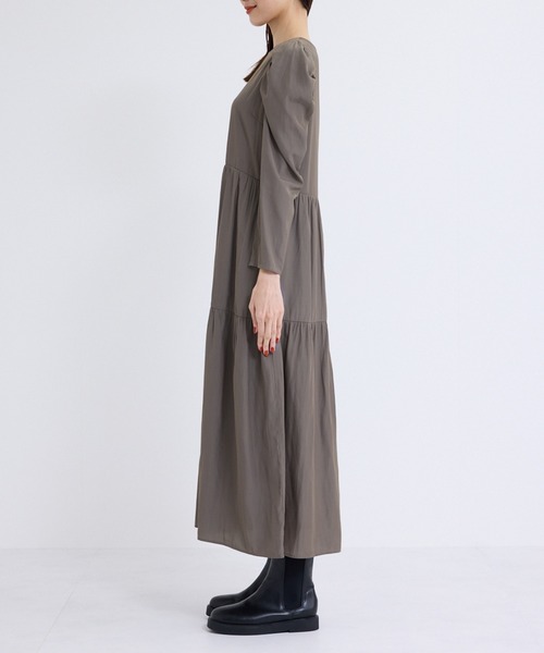 ROPE' PICNIC（ロペピクニック）の「ティアードロングワンピース（ワンピース・レディース・ベージュ/ブラウン・38/36）」の21枚目の写真