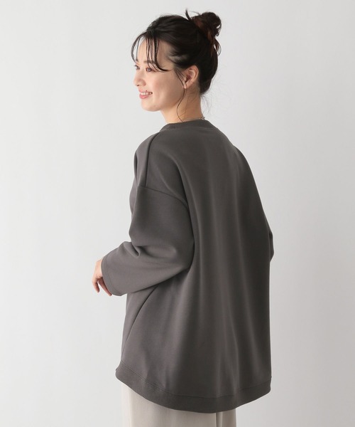 GLOBAL WORK Smile Seed Store（グローバルワーク スマイルシードストア）の「ボックスシルエットスウェット/116033（Tシャツ/カットソー・レディース・アイボリー/サックスブルー/チャコール/ブラック・SMALL/MEDIUM/LARGE/X-LARGE）」の19枚目の写真