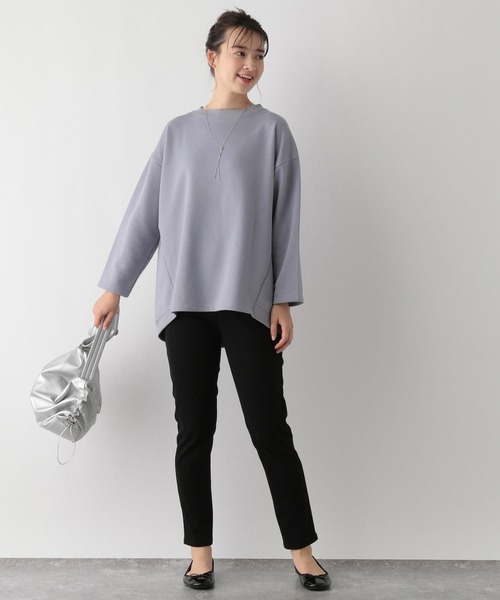 GLOBAL WORK Smile Seed Store（グローバルワーク スマイルシードストア）の「ボックスシルエットスウェット/116033（Tシャツ/カットソー・レディース・アイボリー/サックスブルー/チャコール/ブラック・SMALL/MEDIUM/LARGE/X-LARGE）」の21枚目の写真