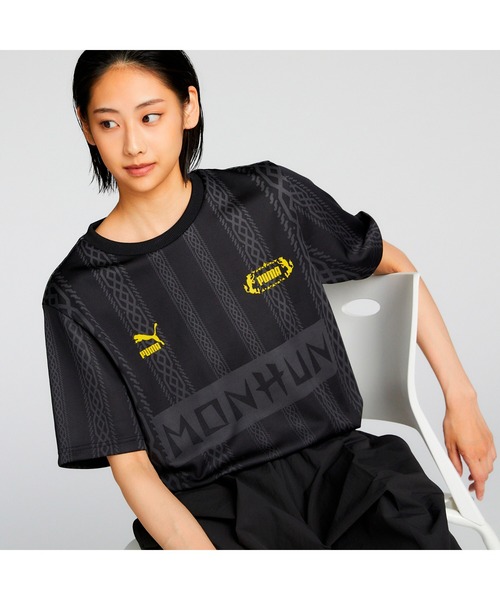 PUMA（プーマ）の「PUMA プーマ ユニセックス PUMA x モンスターハンター フットボール 半袖 Tシャツ（Tシャツ/カットソー・メンズ・ブラック/ホワイト・X-SMALL/X-LARGE/LARGE/MEDIUM/SMALL）」の5枚目の写真