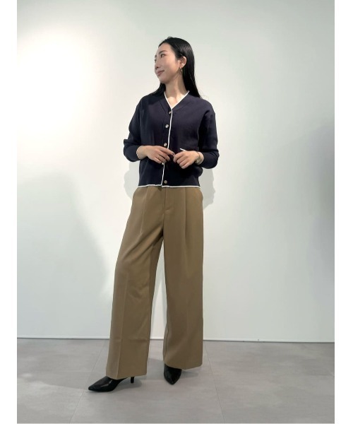 UR'S（ユアーズ）の「美シルエットワンタックワイドパンツ（その他パンツ・レディース・ホワイト/ブラック/アイボリー/キャメル/ピンク/チャコール/ネイビー・L/M/XL/S/SP）」の18枚目の写真