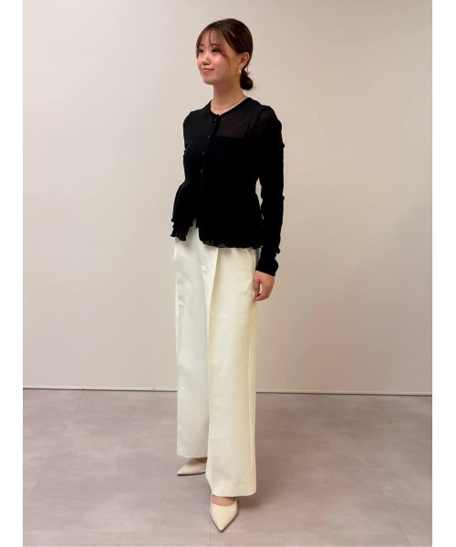 UR'S（ユアーズ）の「美シルエットワンタックワイドパンツ（その他パンツ・レディース・ホワイト/ブラック/アイボリー/キャメル/ピンク/チャコール/ネイビー・L/M/XL/S/SP）」の20枚目の写真