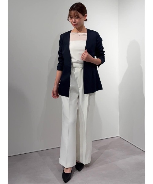 UR'S（ユアーズ）の「美シルエットワンタックワイドパンツ（その他パンツ・レディース・ホワイト/ブラック/アイボリー/キャメル/ピンク/チャコール/ネイビー・L/M/XL/S/SP）」の17枚目の写真