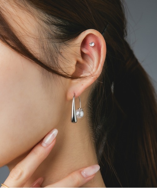 Os accessory｜オズアクセサリーのピアス（両耳用）（パール）通販