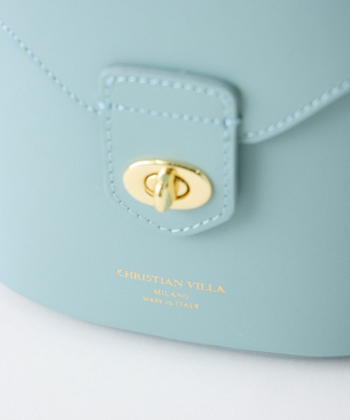 CHRISTIAN VILLA(クリスチャンヴィラ)の「ショルダーベルト付き 2WAYバニティバッグ《CHRISTIAN VILLA》(ハンドバッグ・レディース・ベージュ/ミント・フリー)」の9枚目の写真