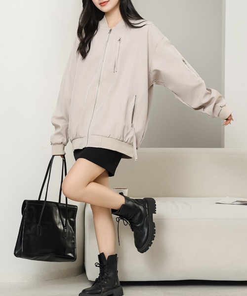 ベーシック MA-1 マルチ ポケット フライト ジャケット（MA-1）｜Lace