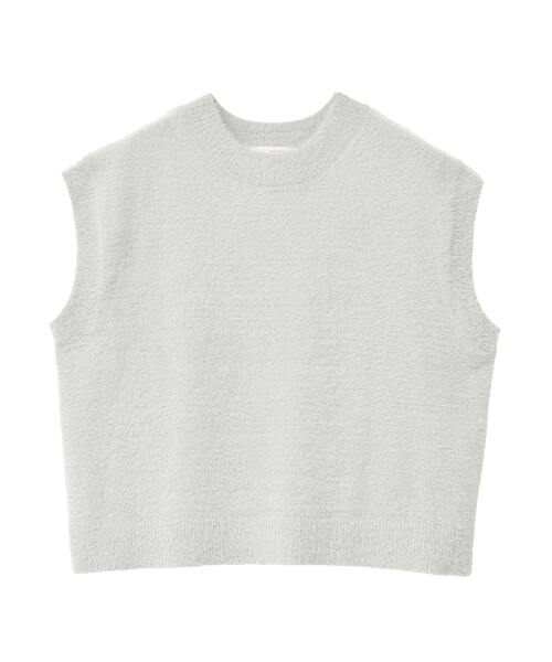 MELROSE claire(メルローズ クレール)の「【落ち着いた煌きラメフェザー大人クルーネックベスト】(ニット/セーター・レディース・キャメル/グレー/チャコールグレー・FREE)」の11枚目の写真