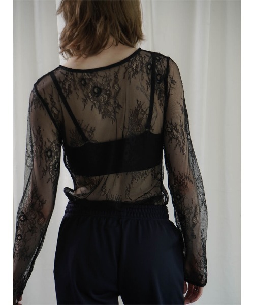 :ETHROF(イーサオブ)の「LACE TOPS(その他トップス・レディース・ライトピンク/ブラック・FREE)」の5枚目の写真