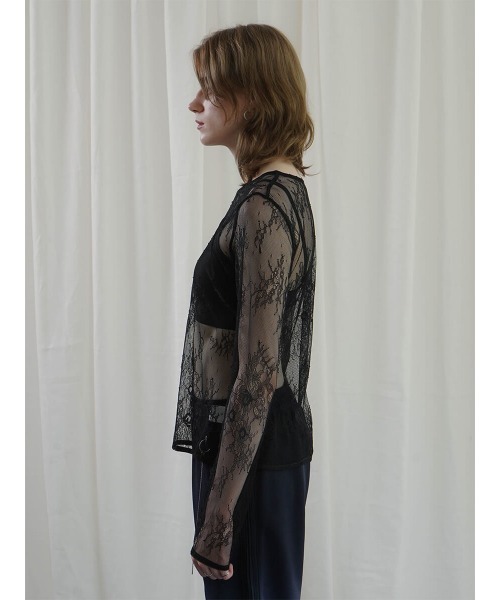 :ETHROF(イーサオブ)の「LACE TOPS(その他トップス・レディース・ライトピンク/ブラック・FREE)」の8枚目の写真