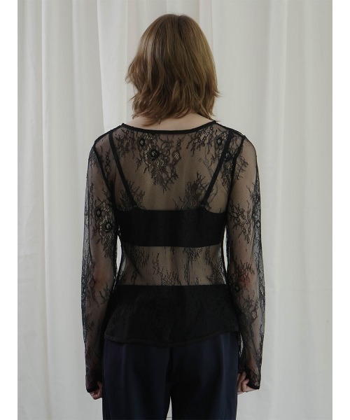 :ETHROF(イーサオブ)の「LACE TOPS(その他トップス・レディース・ライトピンク/ブラック・FREE)」の9枚目の写真