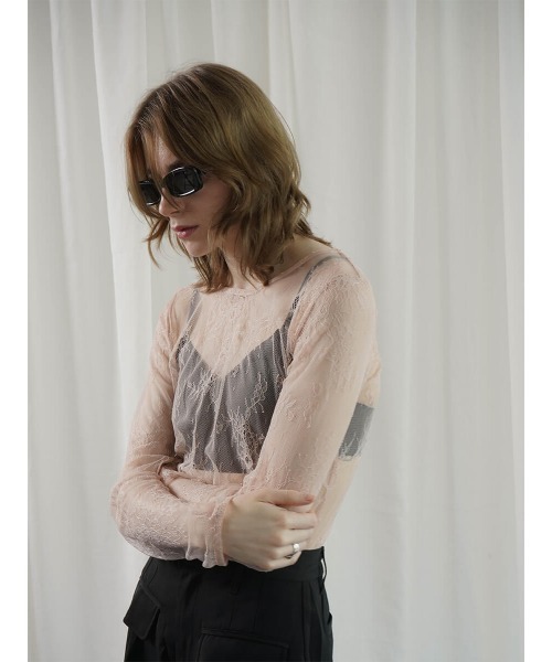 :ETHROF(イーサオブ)の「LACE TOPS(その他トップス・レディース・ライトピンク/ブラック・FREE)」の10枚目の写真