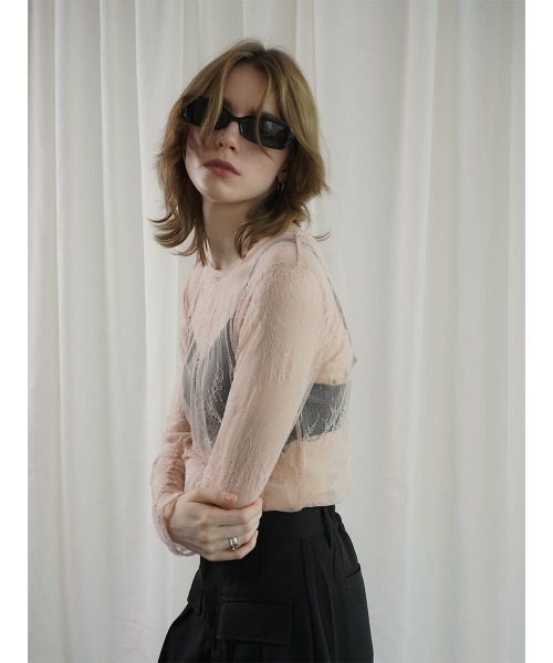 :ETHROF(イーサオブ)の「LACE TOPS(その他トップス・レディース・ライトピンク/ブラック・FREE)」の12枚目の写真