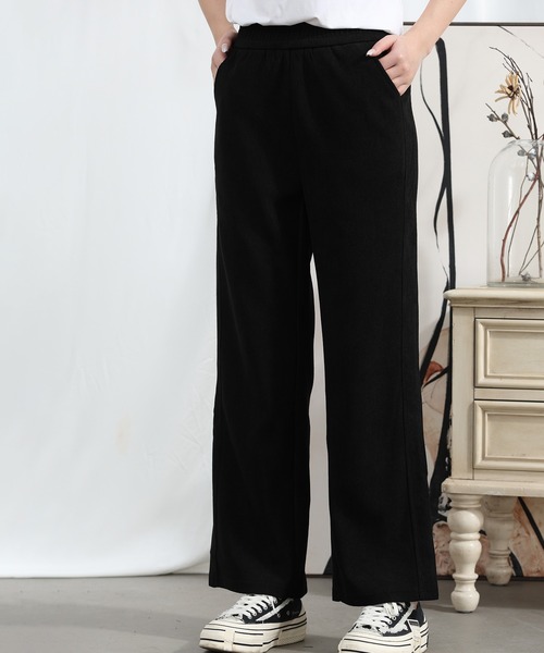 aimoha(アイモハ)の「【Aimoha】ウエストゴムストレートパンツ(その他パンツ・レディース・ベージュ/ブラック/チョコ/アーミー・MEDIUM/X-LARGE/LARGE)」の11枚目の写真