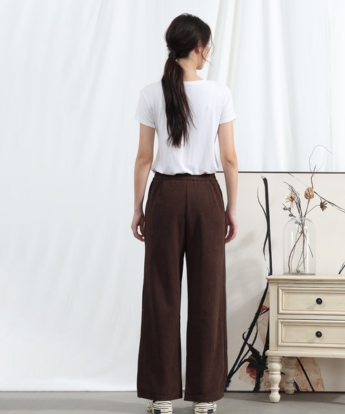aimoha(アイモハ)の「【Aimoha】ウエストゴムストレートパンツ(その他パンツ・レディース・ベージュ/ブラック/チョコ/アーミー・MEDIUM/X-LARGE/LARGE)」の14枚目の写真