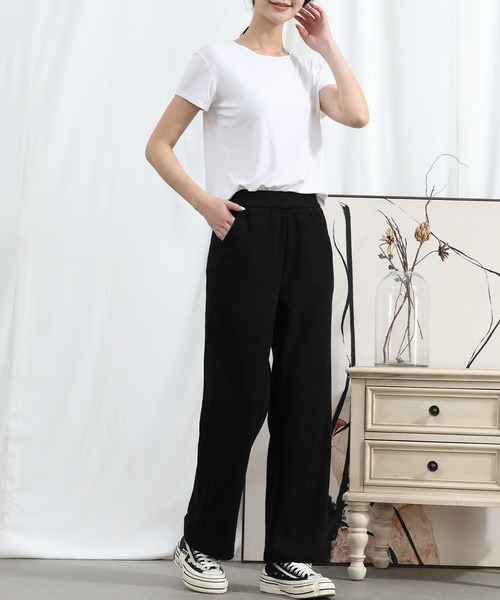 aimoha(アイモハ)の「【Aimoha】ウエストゴムストレートパンツ(その他パンツ・レディース・ベージュ/ブラック/チョコ/アーミー・MEDIUM/X-LARGE/LARGE)」の6枚目の写真