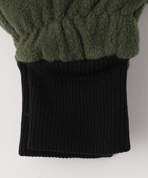 DENTS（デンツ）の「＜DENTS＞フリースハンティンググローブ ミトン フィンガーレスグローブ（手袋・メンズ・ブラック/オリーブ・FREE）」の6枚目の写真