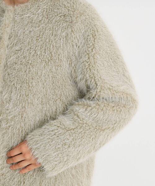 THE SHOP TK （ザ ショップ ティーケー ）の「ボアファーノーカラージャケット（ノーカラーコート・レディース・ナチュラル/ブラック・12/13）」の16枚目の写真