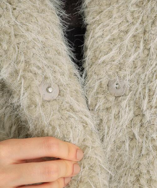 THE SHOP TK （ザ ショップ ティーケー ）の「ボアファーノーカラージャケット（ノーカラーコート・レディース・ナチュラル/ブラック・12/13）」の19枚目の写真