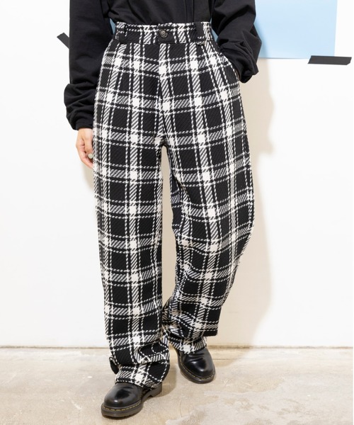【セール】yipyip/イップイップ/PLAID CHECK WIDE PANTS（その他パンツ）｜L.H.P（エルエイチピー）