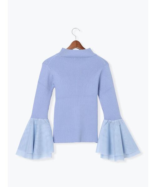 Te chichi（テチチ）の「チュールフレアスリーブニットプルオーバー（ニット/セーター・レディース・ブルー/グレー/ブラック・F）」の19枚目の写真