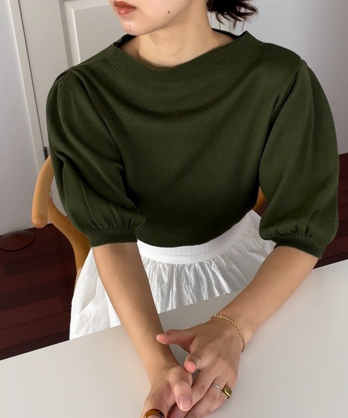 【セール】【lalagom】パフスリーブニットトップス（ニット/セーター）｜ABBEY MARKET（アビーマーケット）