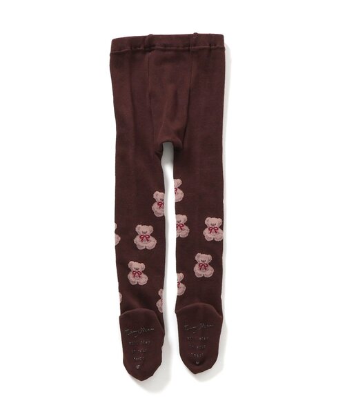 apres les cours（アプレレクール）の「tiny bear 総柄タイツ（タイツ/ストッキング・キッズ・ブラウン・90/100/110/120）」の6枚目の写真