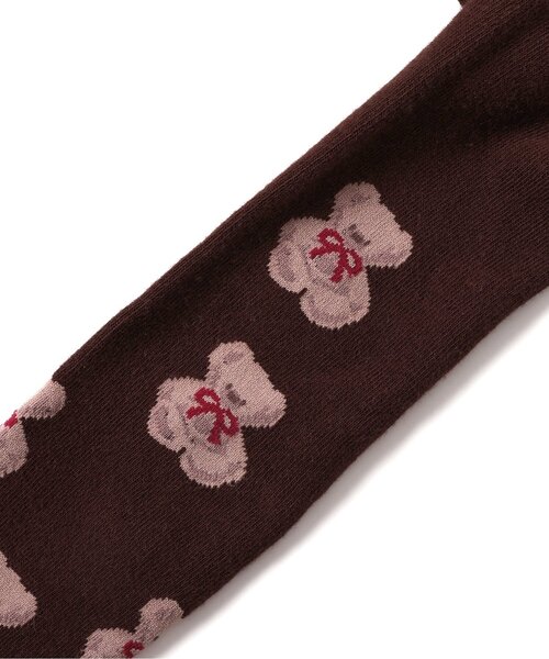 apres les cours（アプレレクール）の「tiny bear 総柄タイツ（タイツ/ストッキング・キッズ・ブラウン・90/100/110/120）」の8枚目の写真