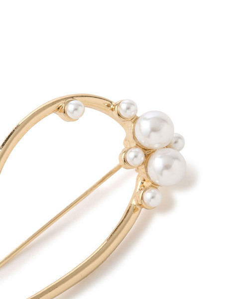 ROPE' PICNIC（ロペピクニック）の「スリムメタルデザインブローチ（ブローチ/コサージュ・レディース・ゴールド/シルバー・FREE）」の6枚目の写真