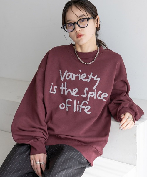 RAGEBLUE(レイジブルー)の「<選べるSHORT&LONG丈>グラフィックプリントスウェット(スウェット・レディース・ホワイト/ブラック/ネイビー/ワインレッド/オフホワイト/その他8/その他4/イエロー・SMALL/MEDIUM)」の18枚目の写真