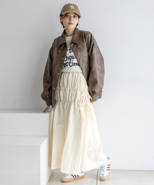 RAGEBLUE(レイジブルー)の「<選べるSHORT&LONG丈>グラフィックプリントスウェット(スウェット・レディース・ホワイト/ブラック/ネイビー/ワインレッド/オフホワイト/その他8/その他4/イエロー・SMALL/MEDIUM)」の17枚目の写真