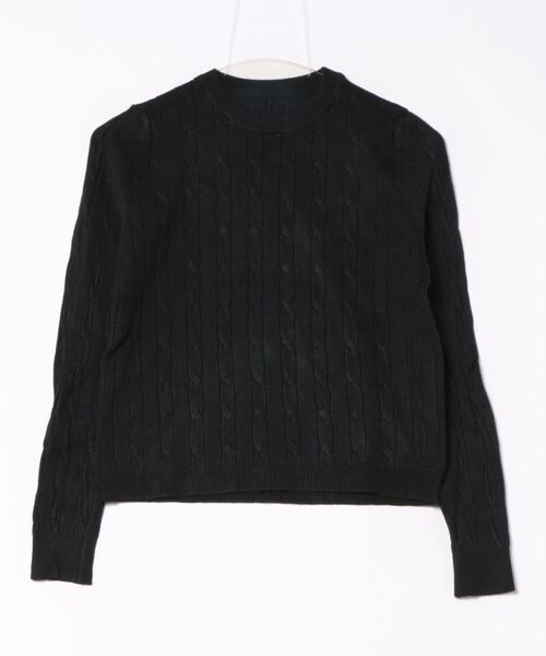 Coo+i(クーイ)の「長袖ケーブルデザインニット(ニット/セーター・レディース・ブラック/ベージュ/チャコールグレー/ホワイト/ブラウン・FREE)」の19枚目の写真