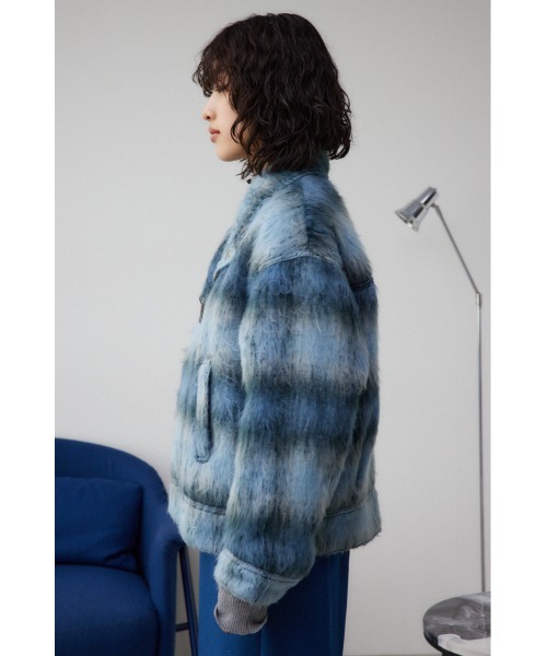 AZUL by moussy（アズールバイマウジー）の「シャギーチェック