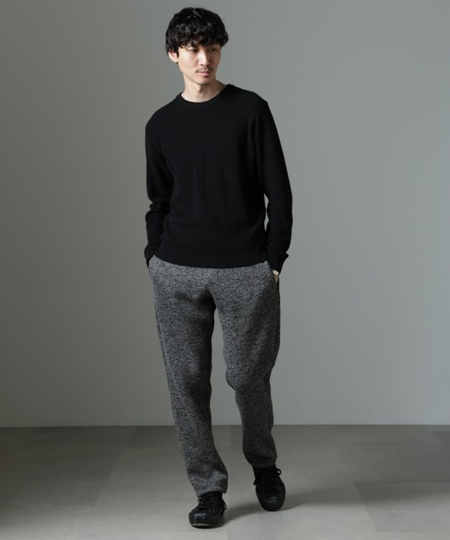 NANO universe（ナノユニバース）の「アンゴラミックス畔ニット（ニット/セーター・メンズ・グレー/ブラック/アイボリー・S/M/L）」の8枚目の写真