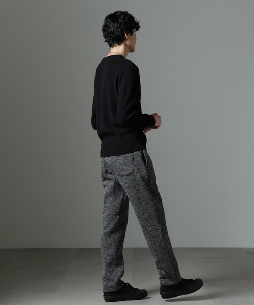 NANO universe（ナノユニバース）の「アンゴラミックス畔ニット（ニット/セーター・メンズ・グレー/ブラック/アイボリー・S/M/L）」の6枚目の写真