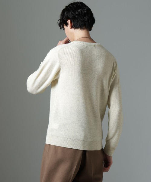 NANO universe（ナノユニバース）の「アンゴラミックス畔ニット（ニット/セーター・メンズ・グレー/ブラック/アイボリー・S/M/L）」の19枚目の写真