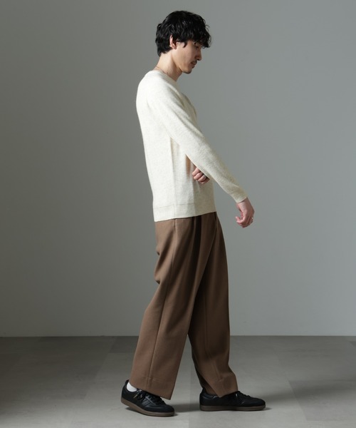 NANO universe（ナノユニバース）の「アンゴラミックス畔ニット（ニット/セーター・メンズ・グレー/ブラック/アイボリー・S/M/L）」の16枚目の写真