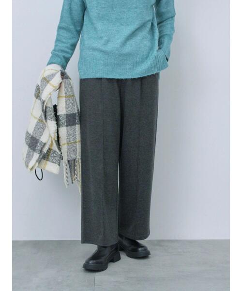 Samansa Mos2 blue（サマンサモスモスブルー）の「センターシームパンツ（その他パンツ・レディース・ブラック/カーキ/チャコールグレー/ベージュ・F）」の3枚目の写真