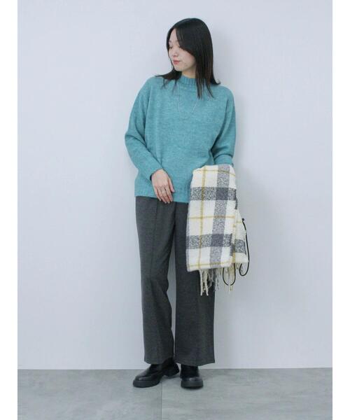 Samansa Mos2 blue（サマンサモスモスブルー）の「センターシームパンツ（その他パンツ・レディース・ブラック/カーキ/チャコールグレー/ベージュ・F）」の22枚目の写真