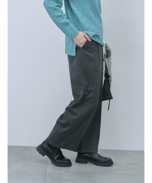 Samansa Mos2 blue（サマンサモスモスブルー）の「センターシームパンツ（その他パンツ・レディース・ブラック/カーキ/チャコールグレー/ベージュ・F）」の19枚目の写真