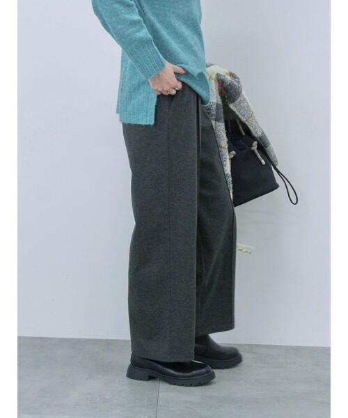 Samansa Mos2 blue（サマンサモスモスブルー）の「センターシームパンツ（その他パンツ・レディース・ブラック/カーキ/チャコールグレー/ベージュ・F）」の18枚目の写真