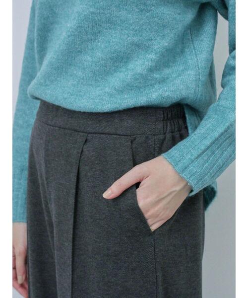 Samansa Mos2 blue（サマンサモスモスブルー）の「センターシームパンツ（その他パンツ・レディース・ブラック/カーキ/チャコールグレー/ベージュ・F）」の16枚目の写真