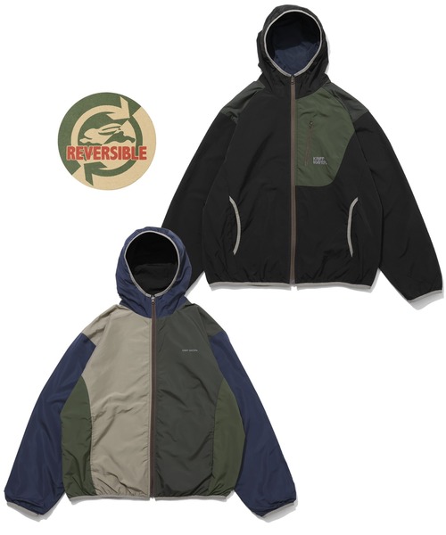 KRIFF MAYER（クリフメイヤー）の「ひっくりライトジャケット（マウンテンパーカー・メンズ・ネイビー/ベージュ/ブルー/グレー・X-LARGE/LARGE/MEDIUM）」の3枚目の写真